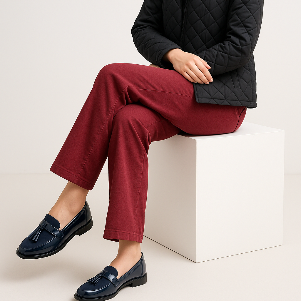 Mocassins Femme Bleu Marine - Élégants & Confortables / A2R Collection