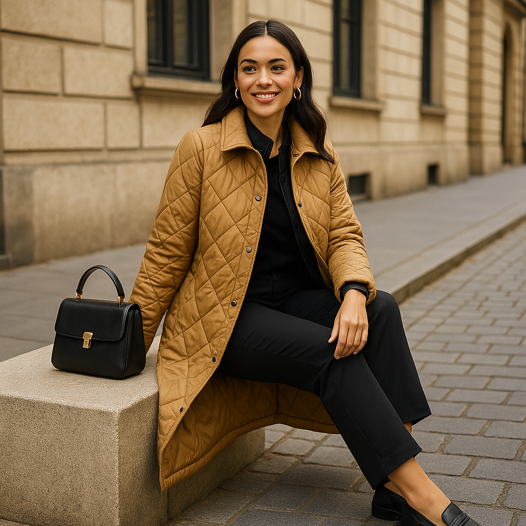 Manteau Femme Matelassé Long - Style Chic & Confortable - A2R Collection