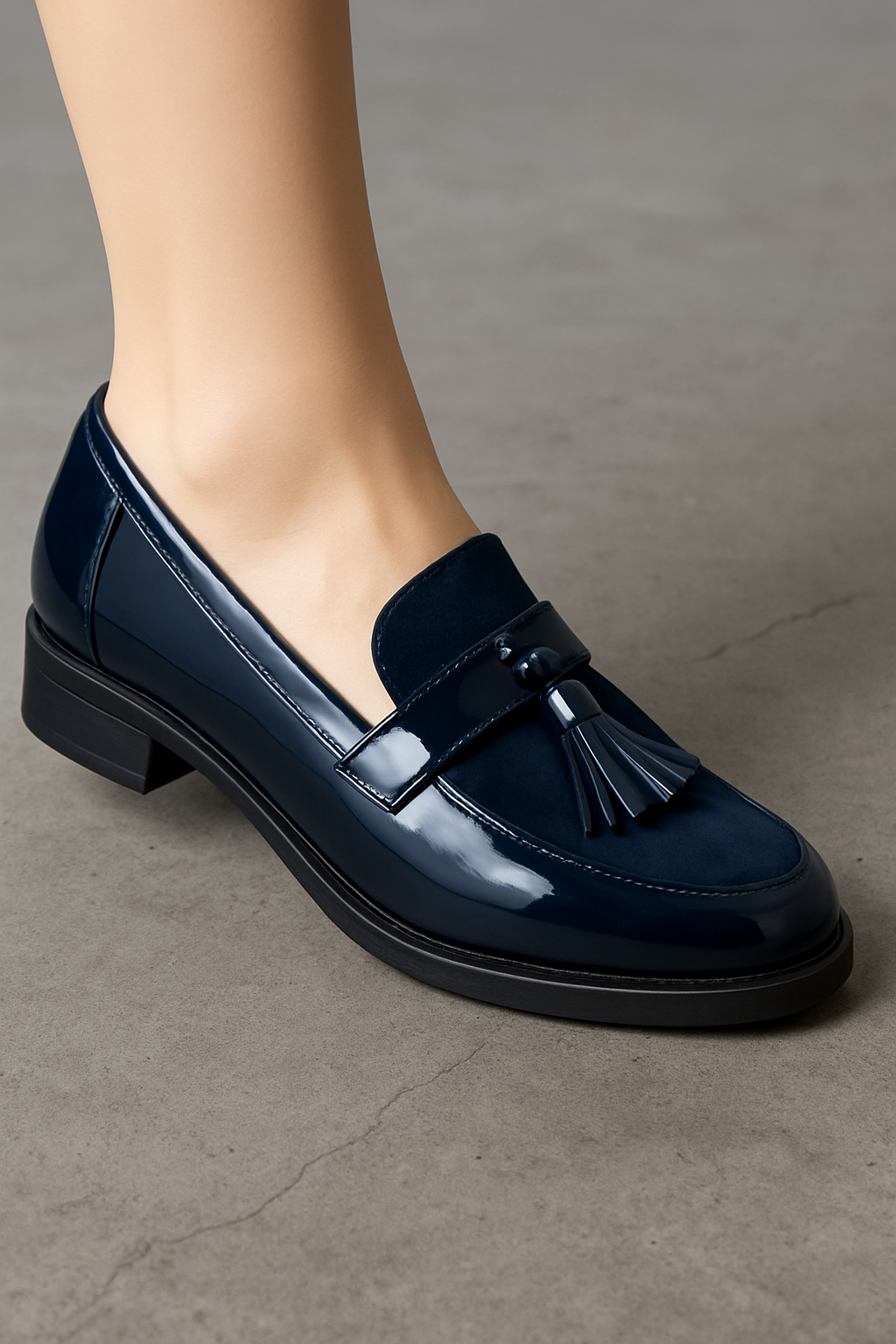 Mocassins Femme Bleu Marine - Élégants & Confortables / A2R Collection