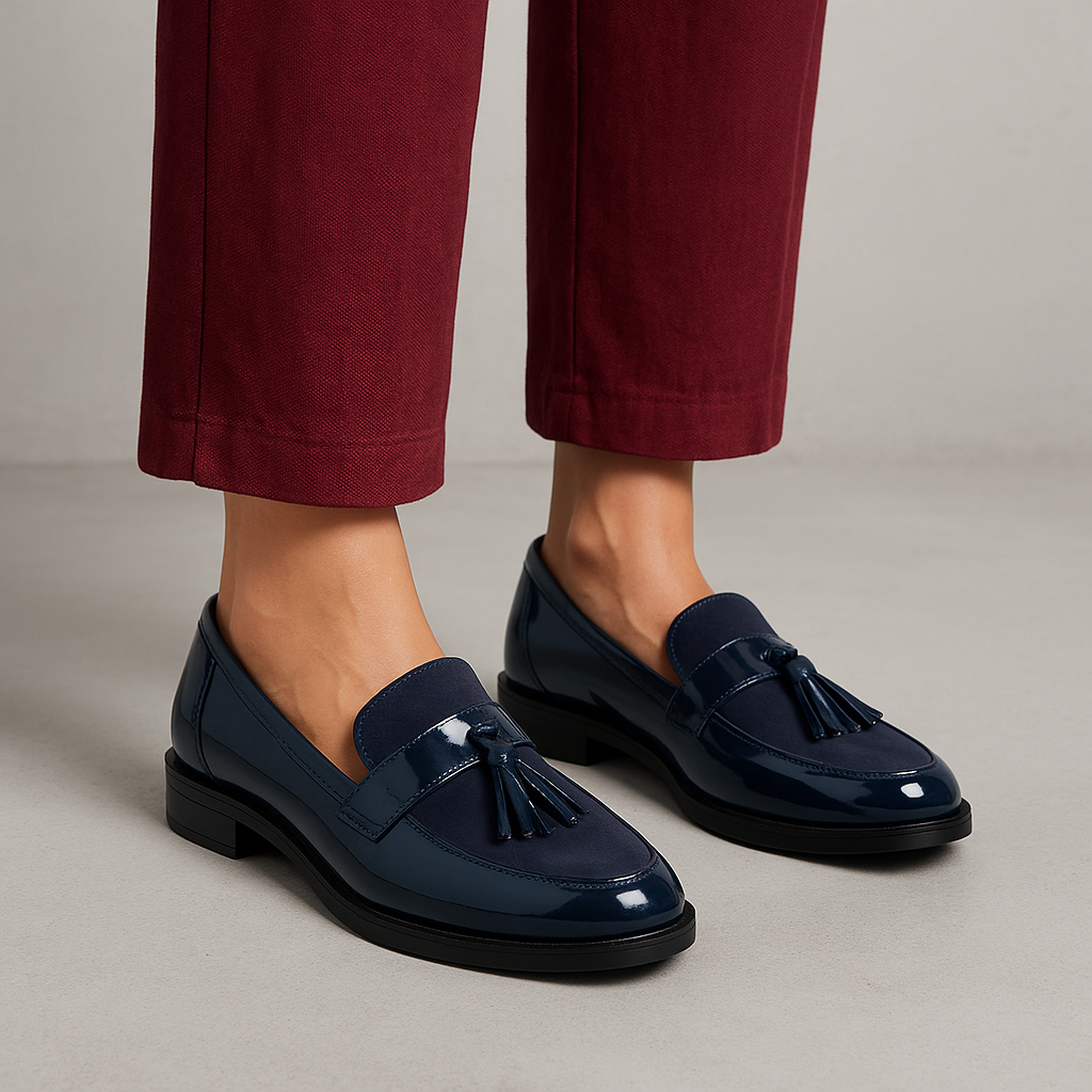 Mocassins Femme Bleu Marine - Élégants & Confortables / A2R Collection