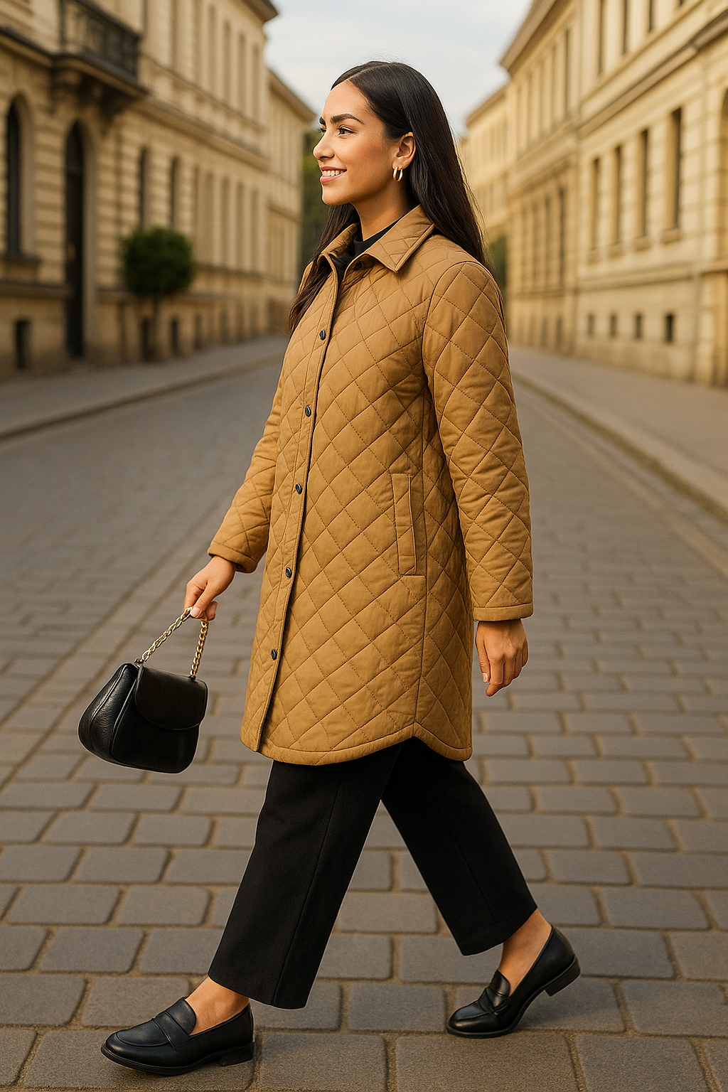 Manteau Femme Matelassé Long - Style Chic & Confortable - A2R Collection