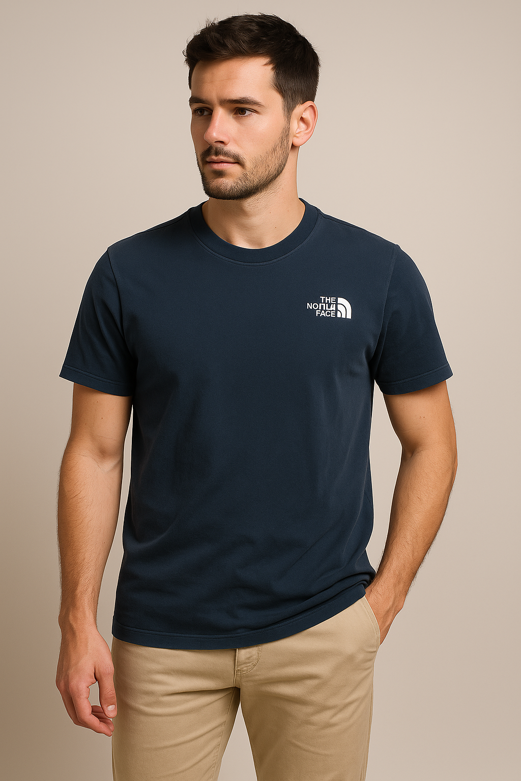Tee-shirt The North Face Bleu Marine - Logo Avant & Dos - Taille S