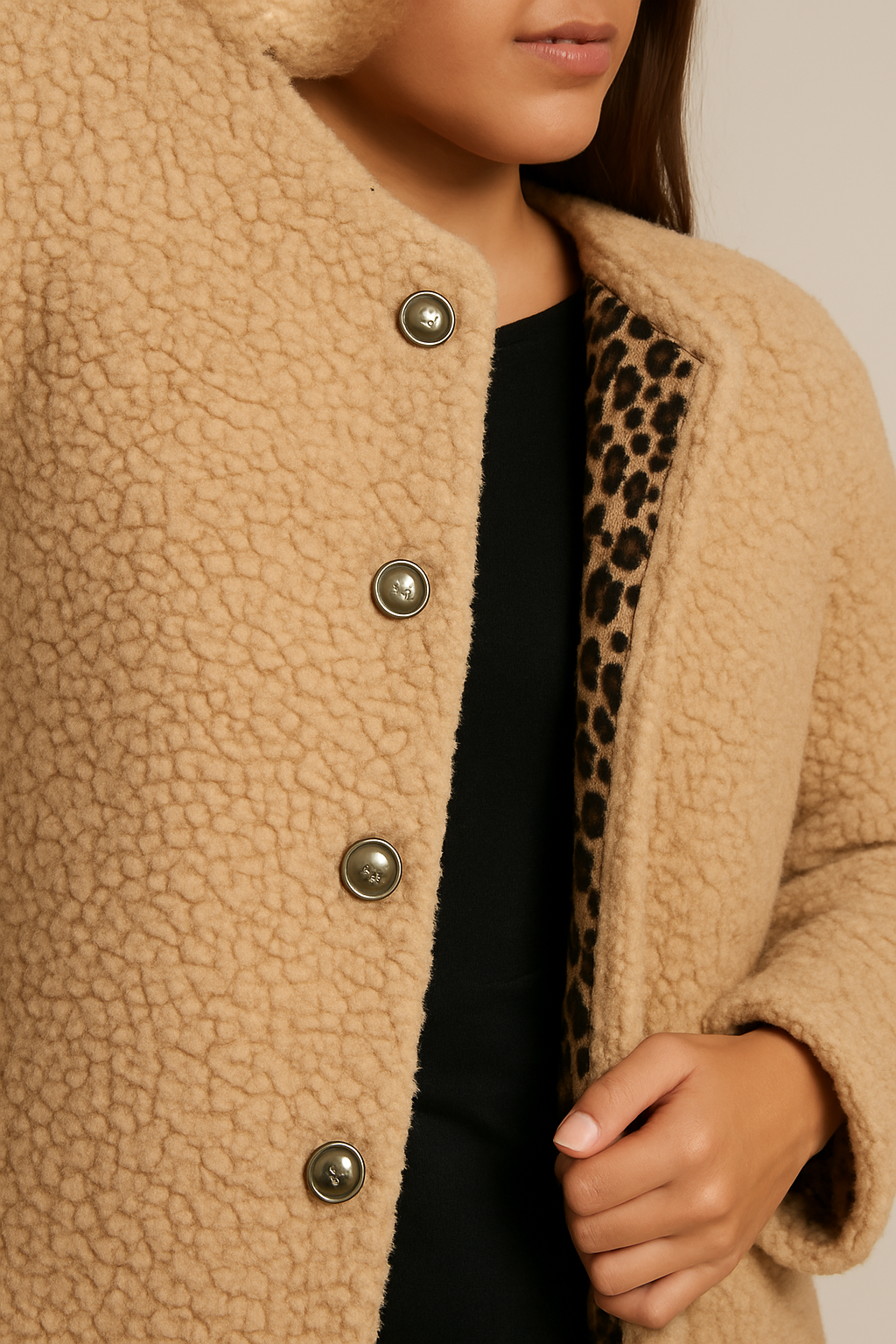 Manteau pepouz' - Doublure Léopard Chic - Coupe 42-54