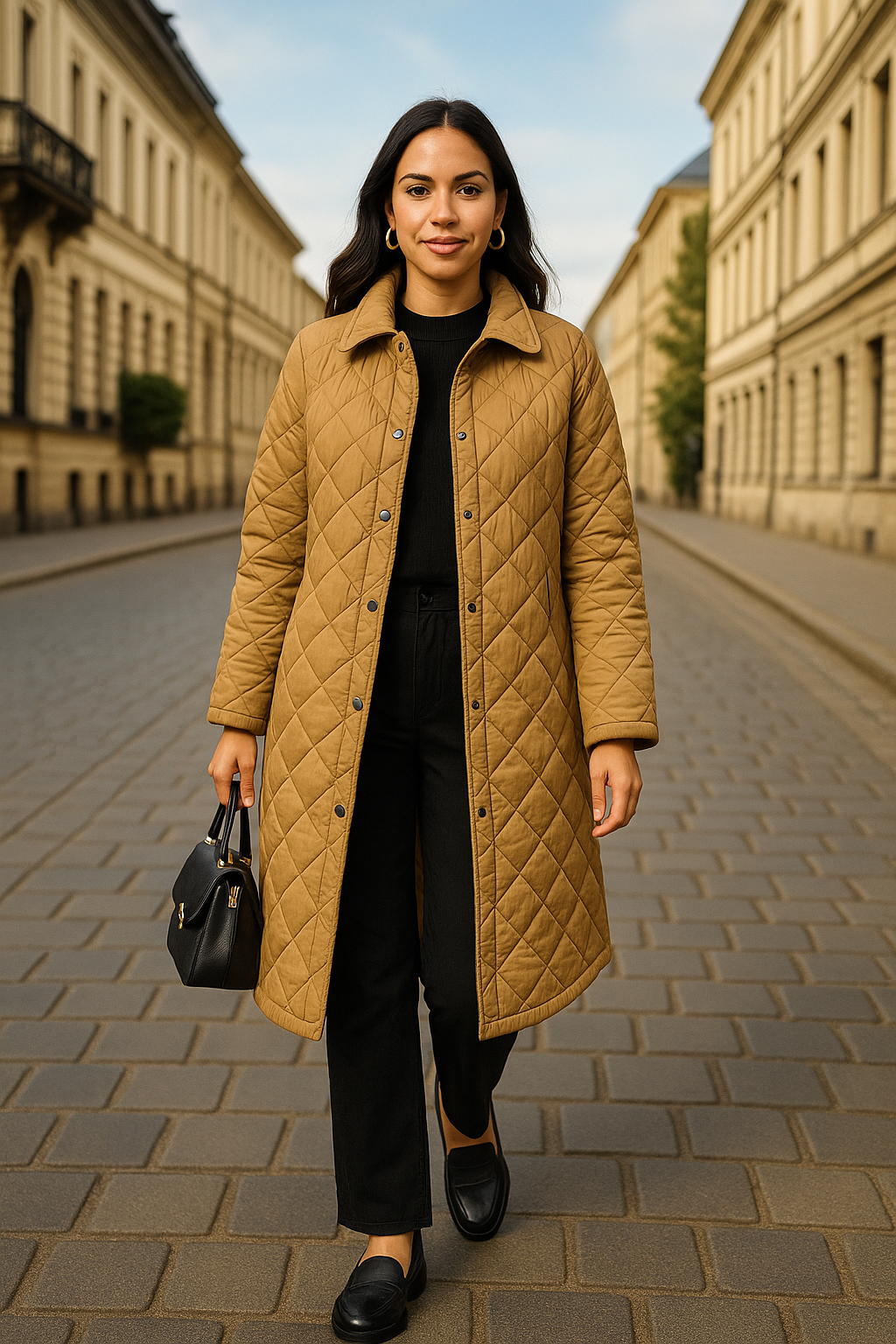 Manteau Femme Matelassé Long - Style Chic & Confortable - A2R Collection