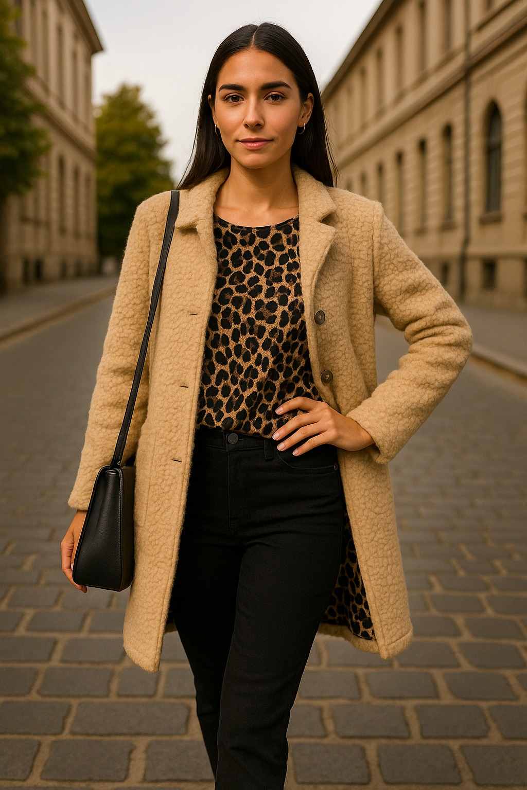 Manteau pepouz' - Doublure Léopard Chic - Coupe 42-54