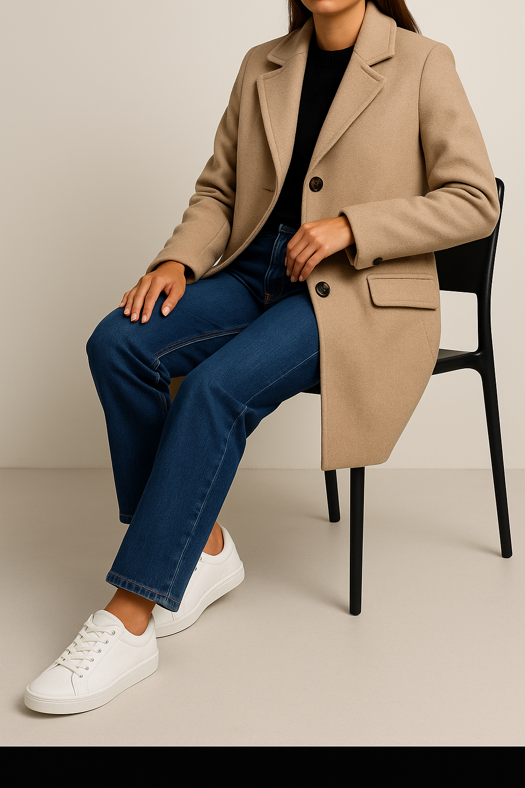 Jean Karostar Femme - Straight Leg Bleu Marine - Taille 40