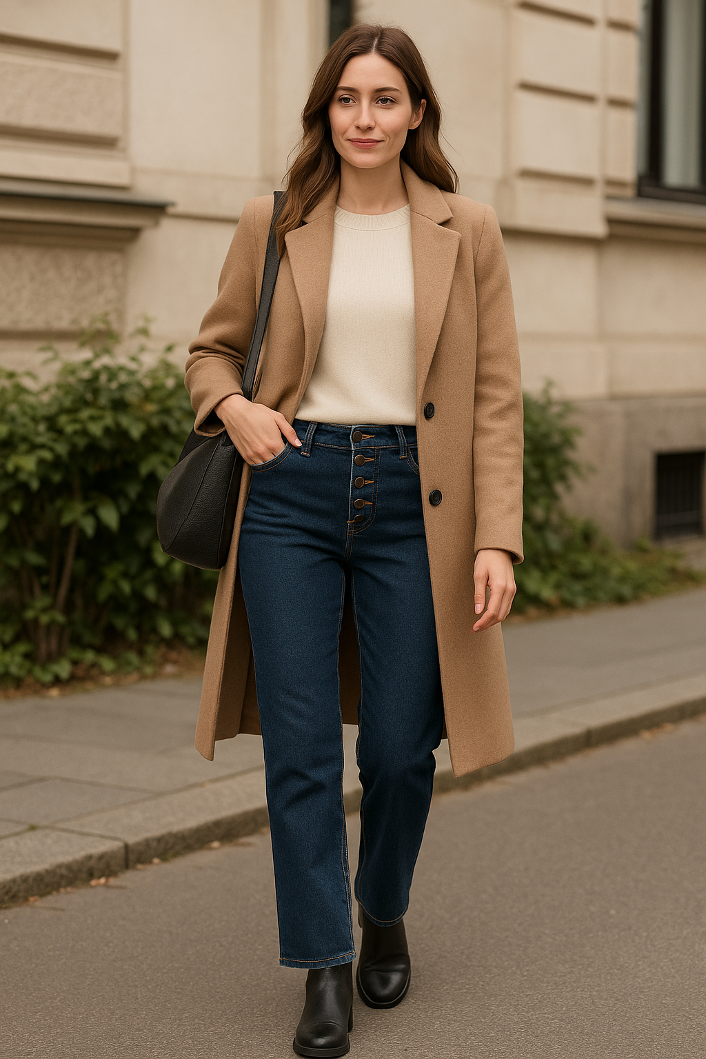 Jean Karostar Femme - Straight Leg Bleu Marine - Taille 40